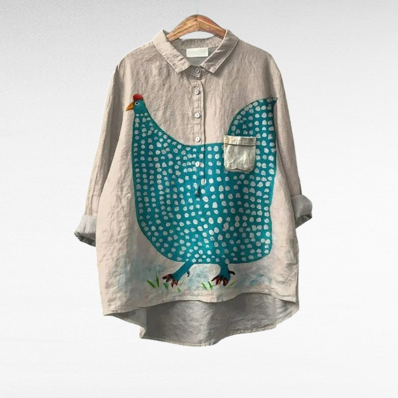 Eugénie™ | Blouse motif ludique