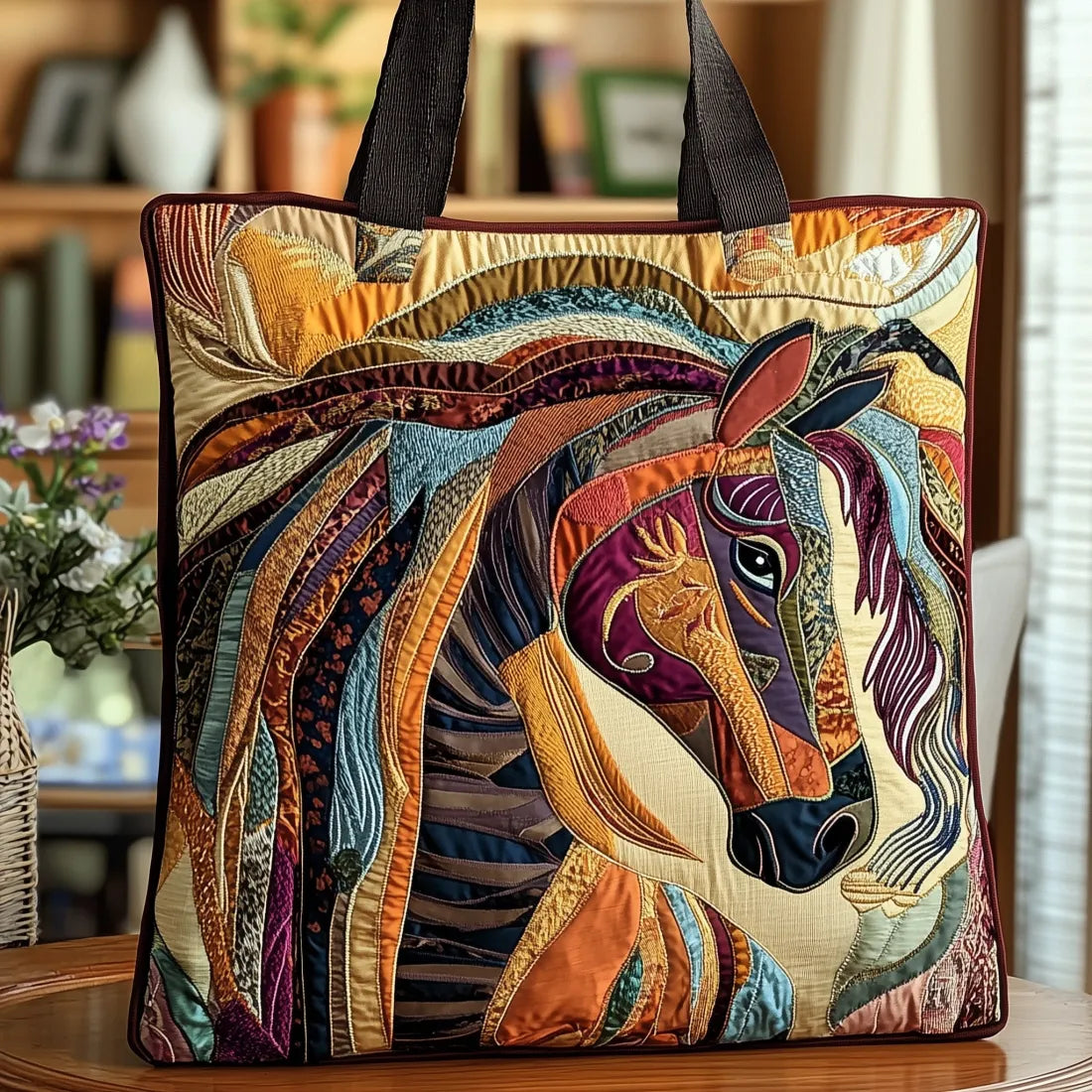 EQUIMOSAÏQUE™ | TOTE BAG ARTISANAL DOUBLÉ