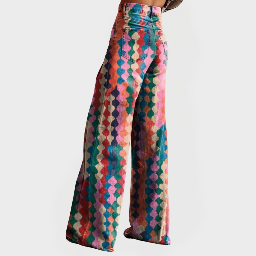 Mosaic™ | Jean coloré à jambes larges