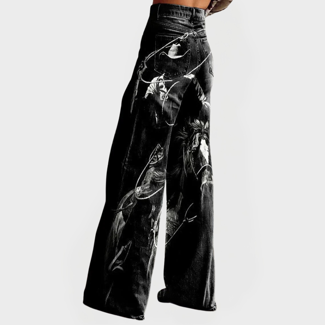 NoirRider™ | Jean à jambes larges