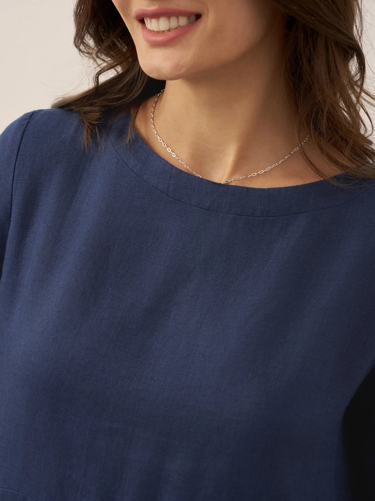 Élise™ | Robe longue en lin à plis