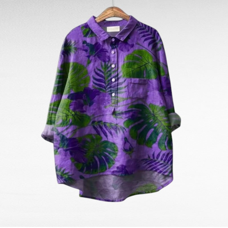 Maëlys™ | Blouse tropicale élégante