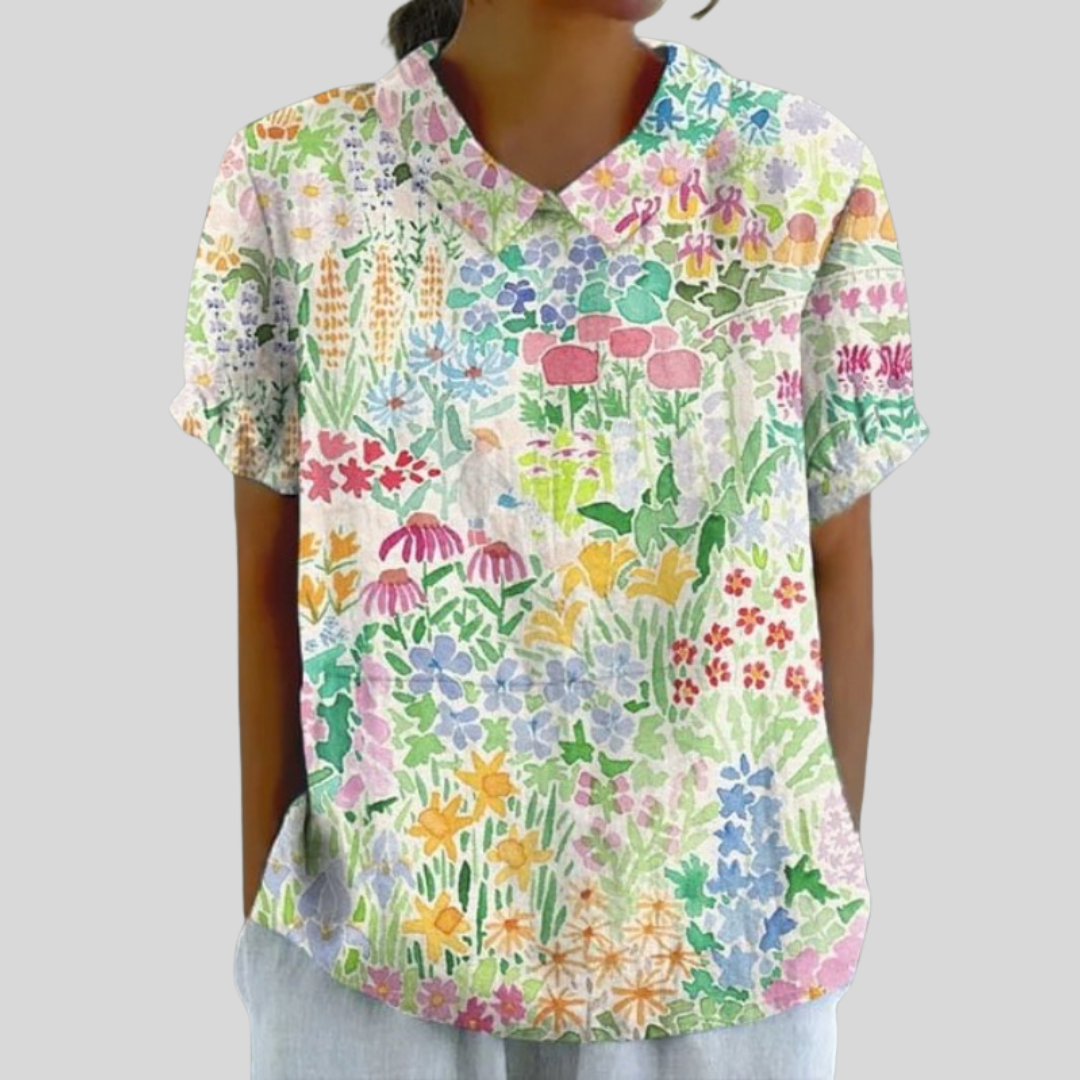 Solène™ | Blouse jardin coloré