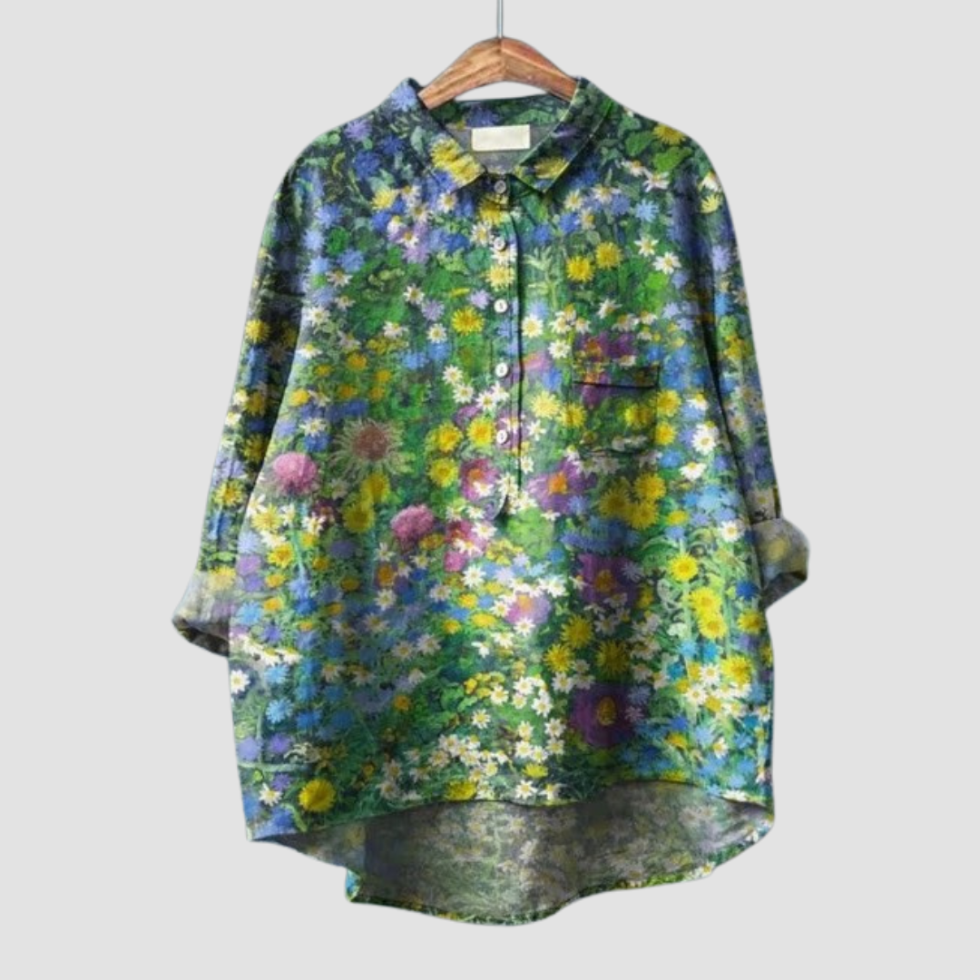 Blandine™ | Blouse florale lumineuse