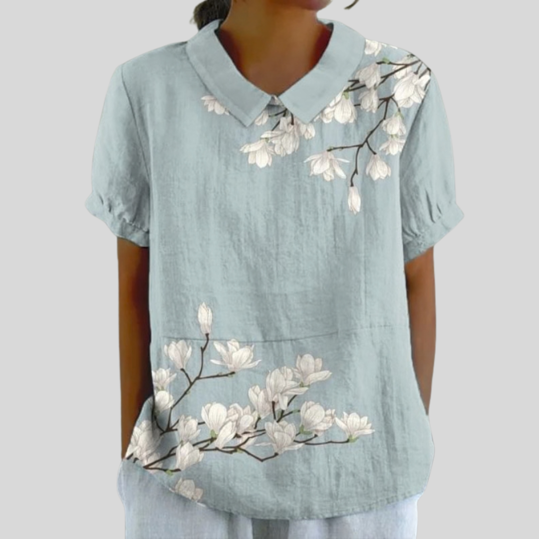 Aurore™ | Blouse fleurie placée