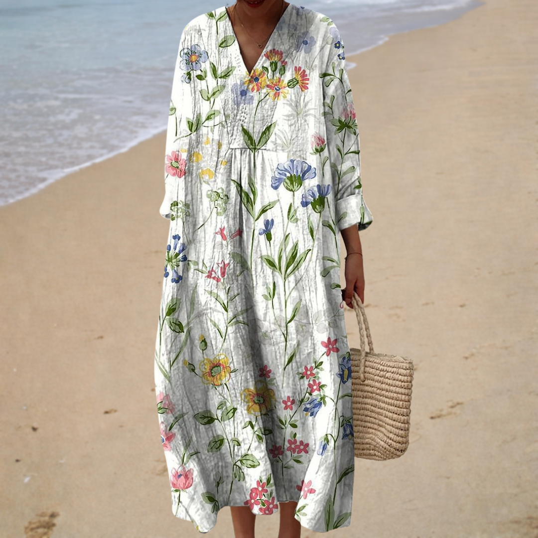 Hélène™ | Robe Longue Fleurie