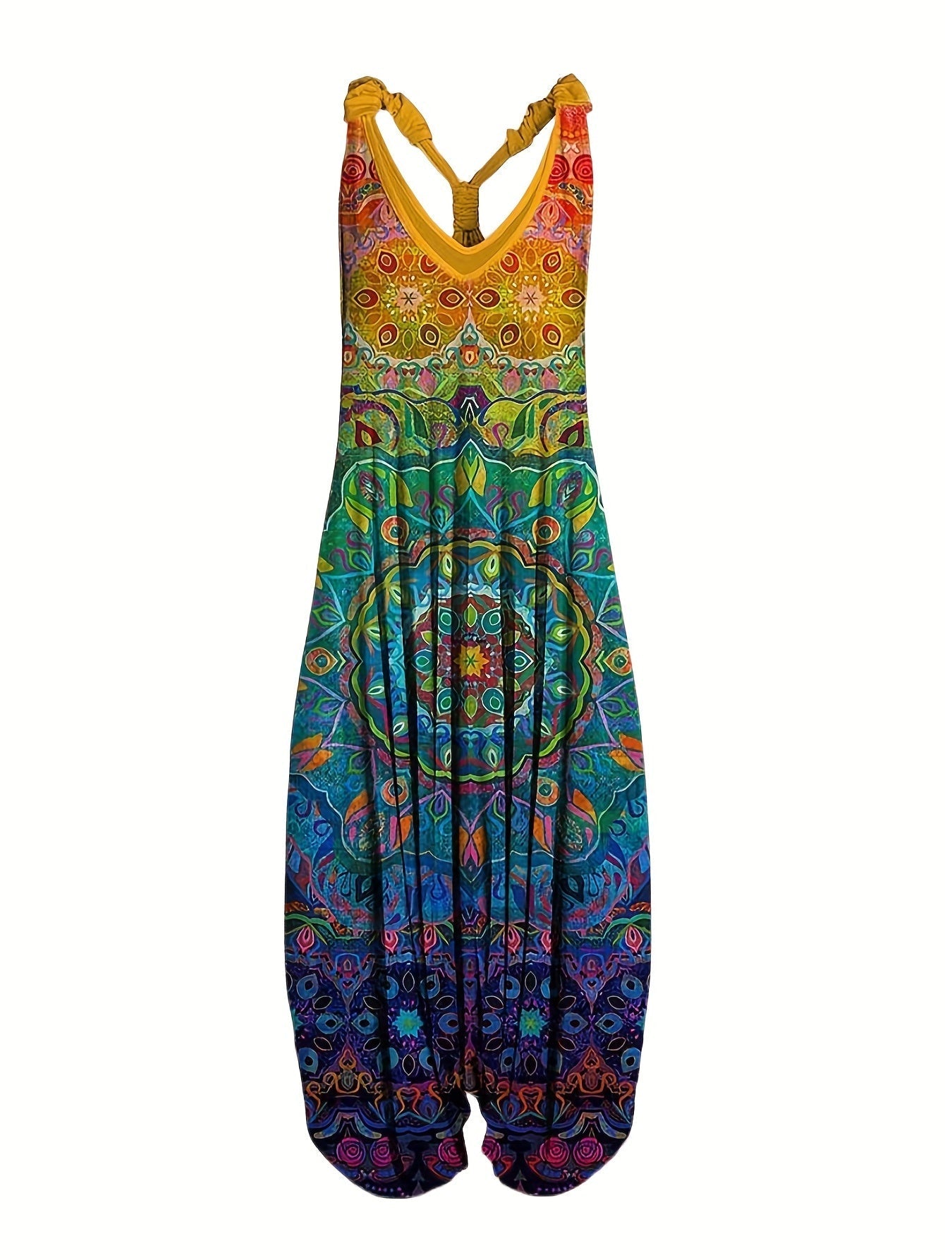 Luella™ | Boho-Overall mit weitem Bein und Taschen