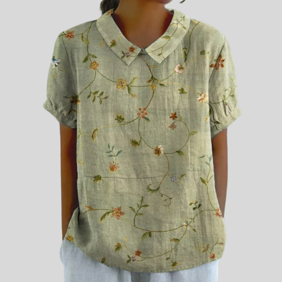 Isabelle™ | Blouse florale champêtre