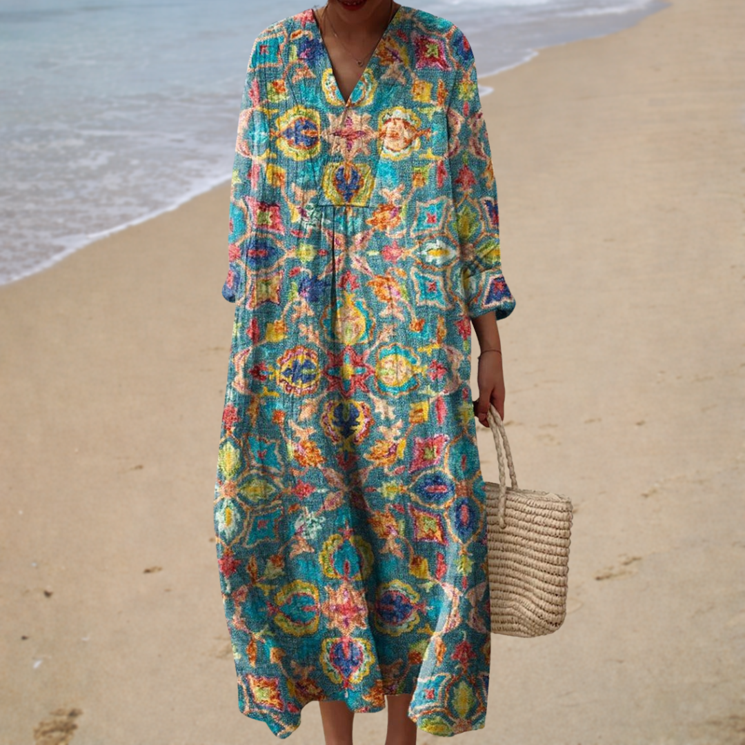Sophie™ | Robe longue à motifs bohèmes