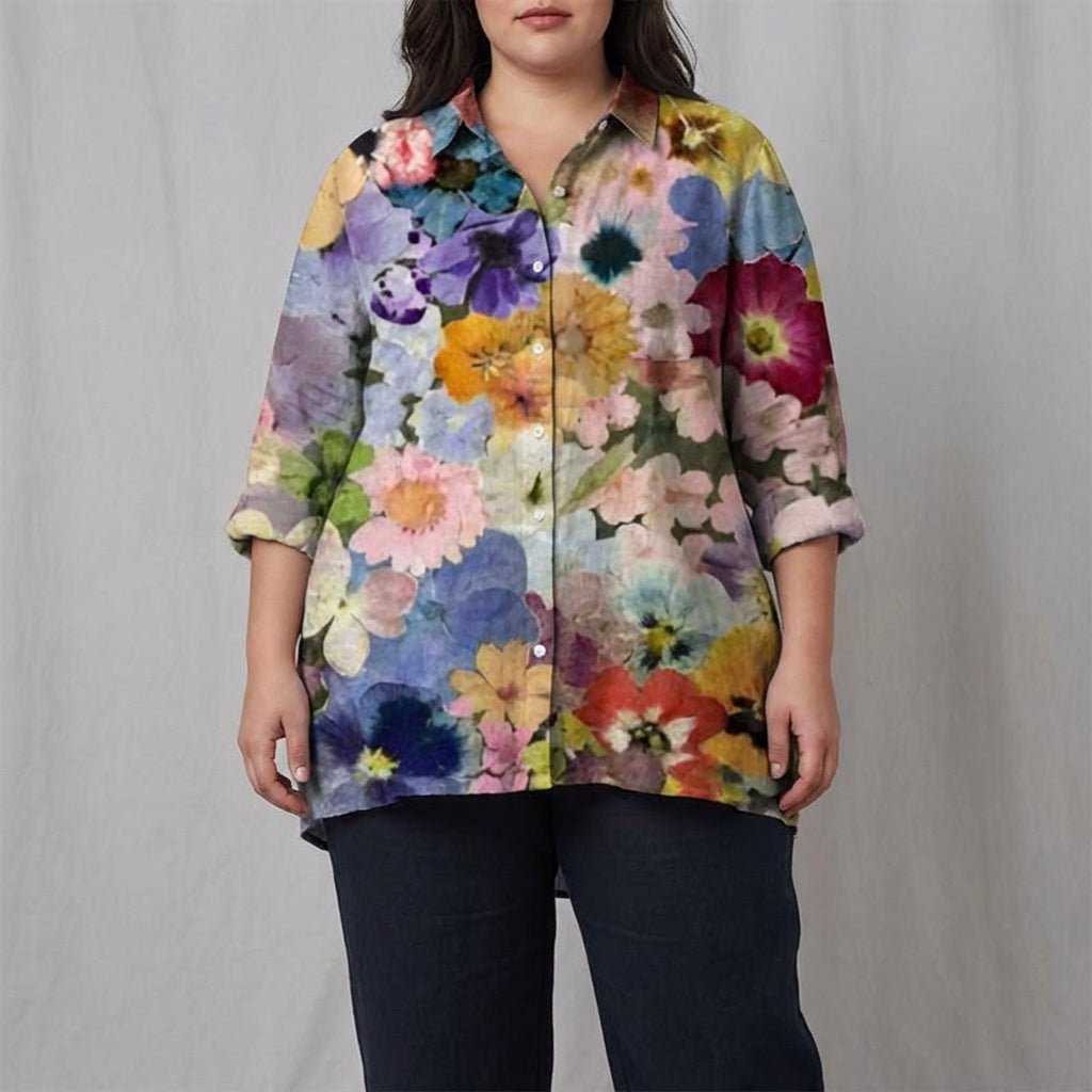 Élodie™ | Blouse d’été en lin élégante
