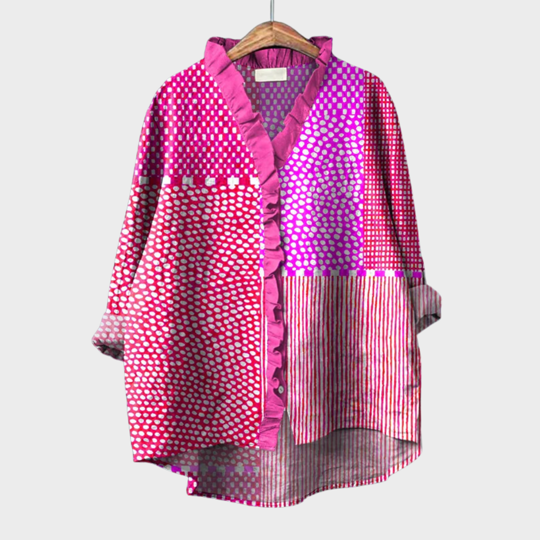 Cassandra™ | Blouse graphique vibrante