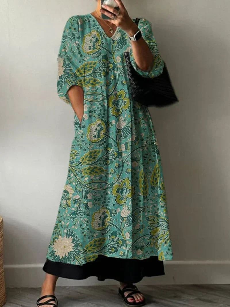 Elegantes Kleid mit Blumenprint Paula