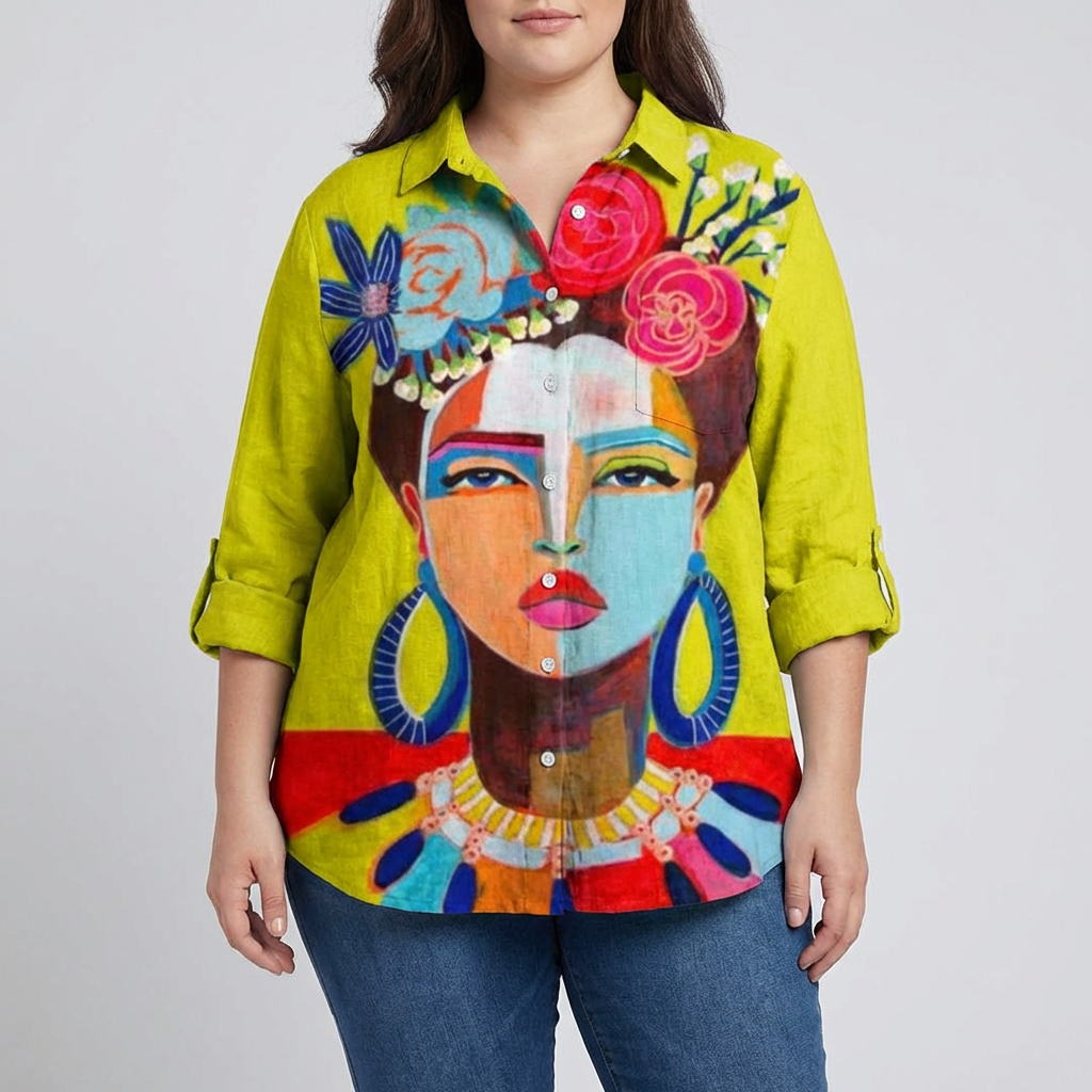Amelia™ | Blouse d’été en lin élégante