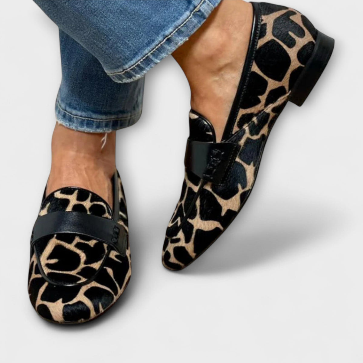 LÉONIE™ | Mocassins Léopard