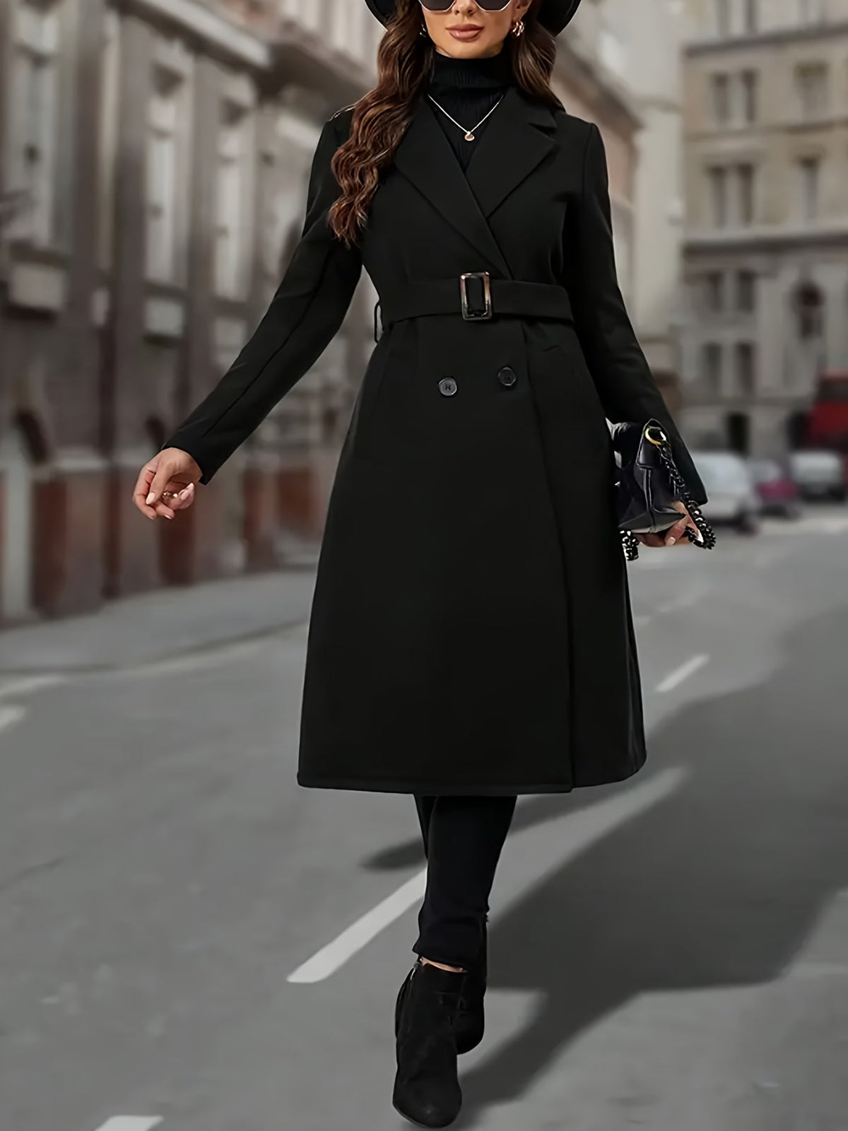 Aurelia | Manteau long à double boutonnage