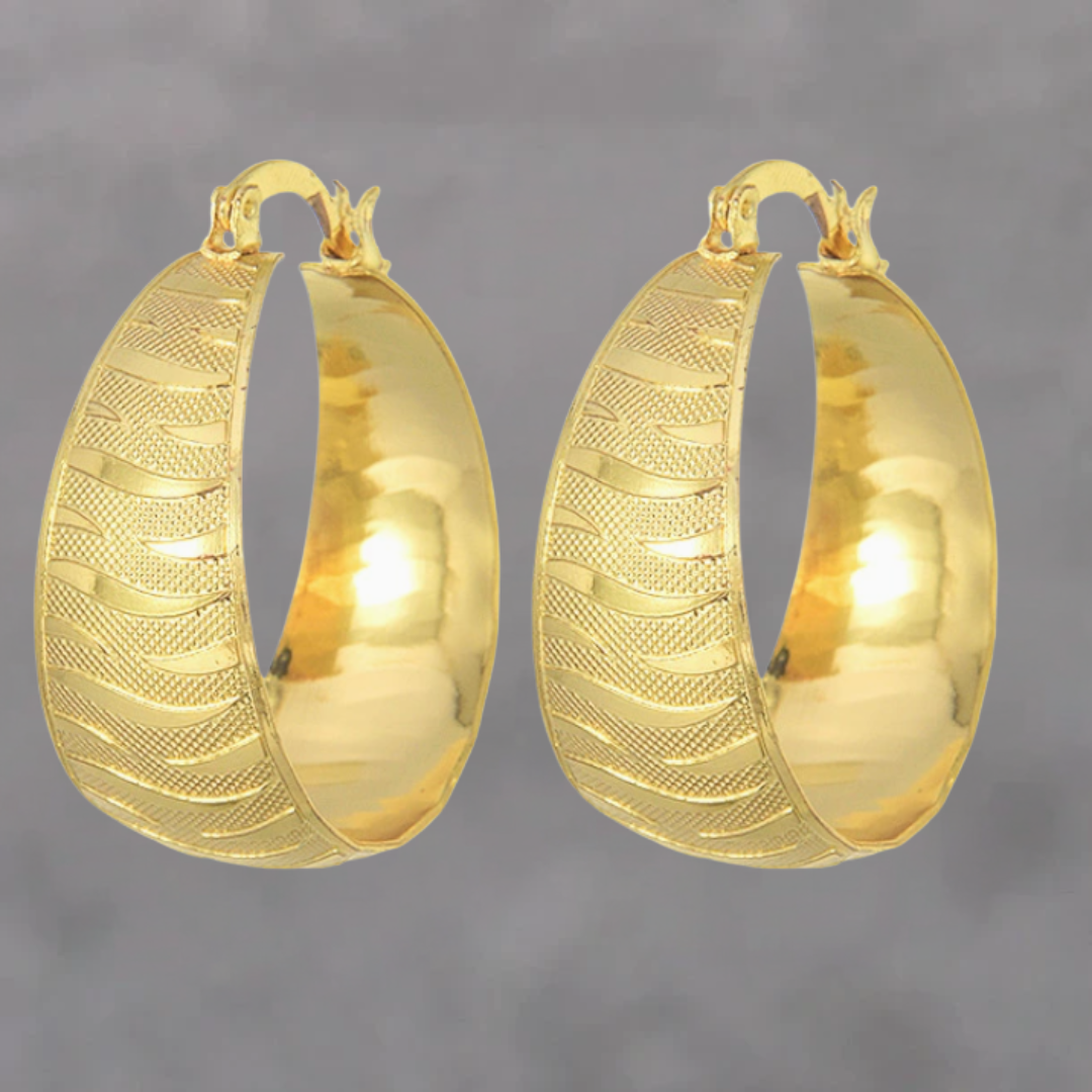 Liana™ | Boucles d’oreilles dorées raffinées