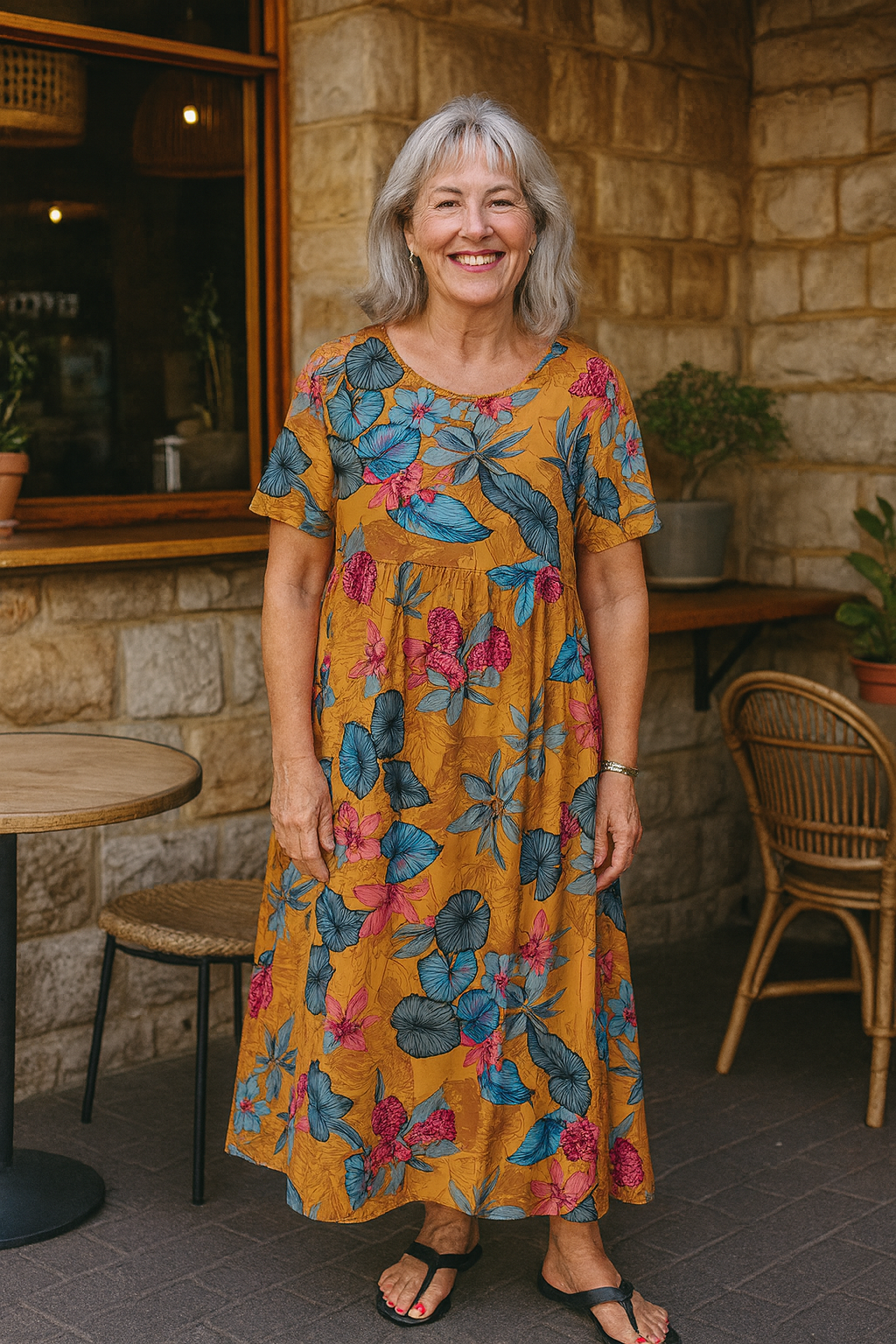 Anika | Luftiges Blumen-Maxikleid – Wo Komfort auf Selbstvertrauen trifft (S-5XL)