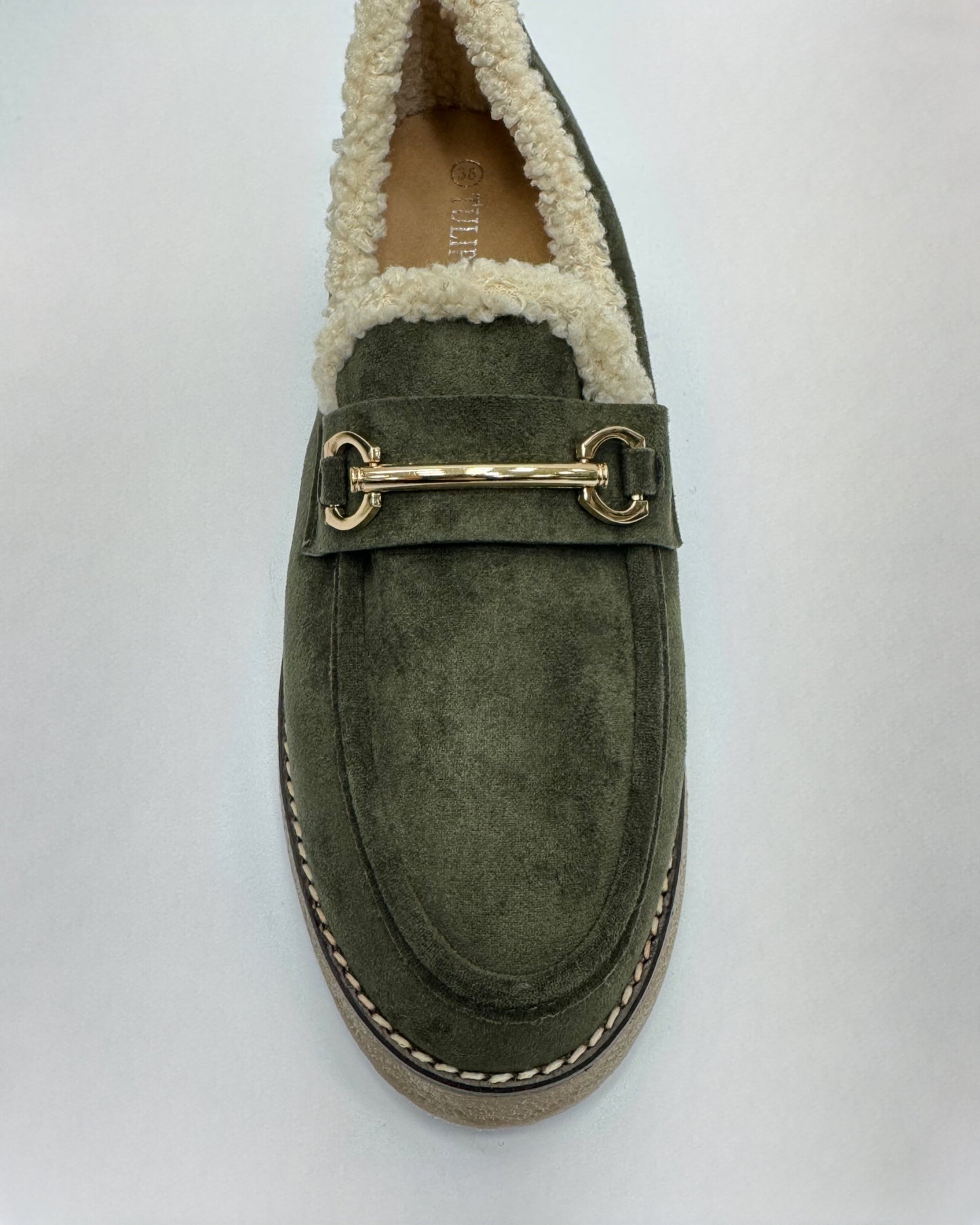 Zélina™ | Mocassins en fourrure avec boucle