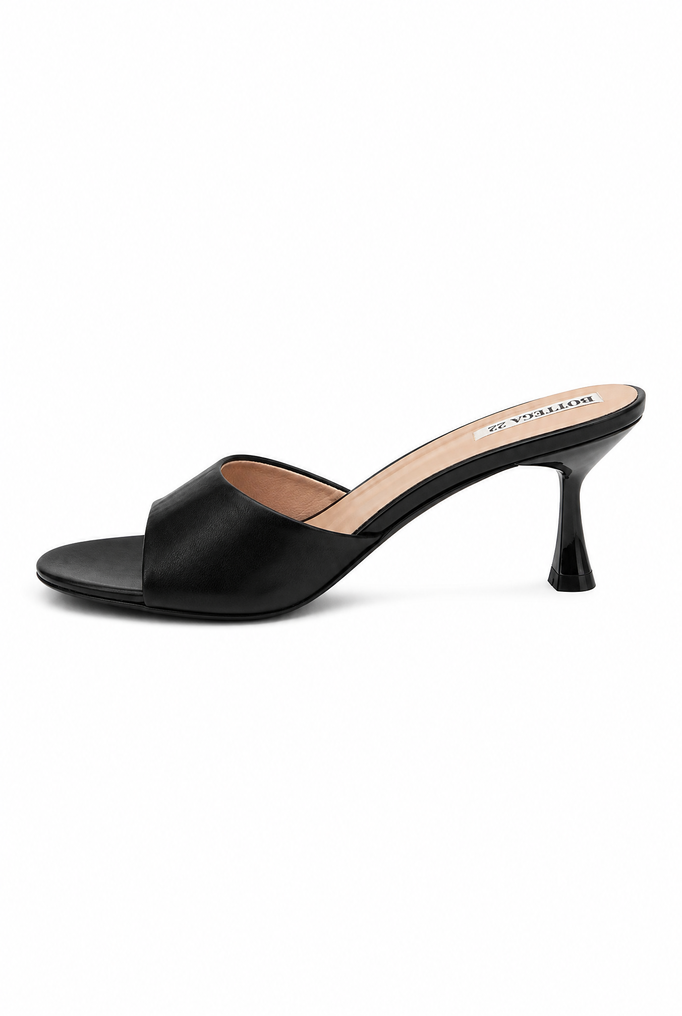 NÉRA™ | MULES NOIRES À TALON 6 CM