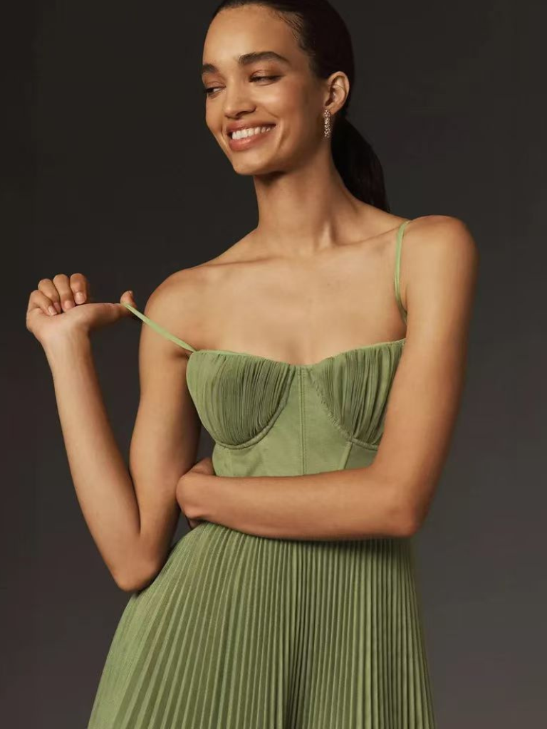 Veronique™ | Robe maxi verte