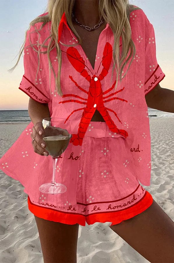 Isabel™ | Ensemble chemise et short en lin-coton