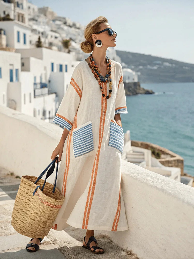 Cassandra™ | Elegantes, fließendes Maxikleid für den Sommer