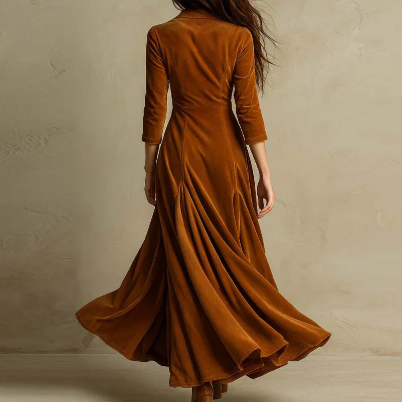 Mirella™ | Robe maxi en velours fluide