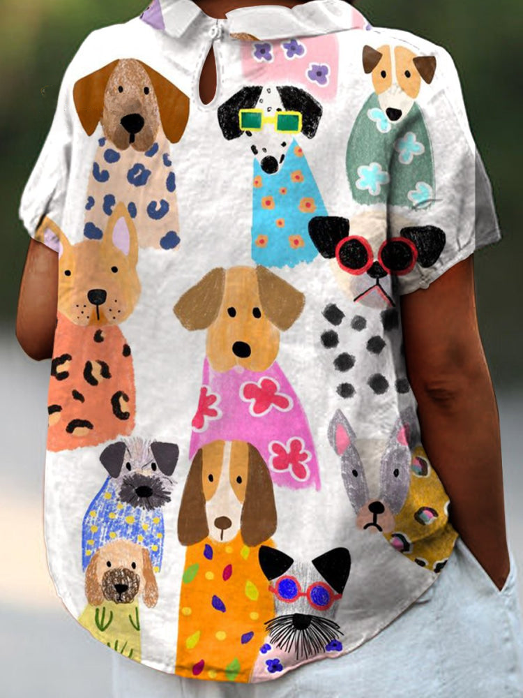 Tilly™ | Chemise à motif chien