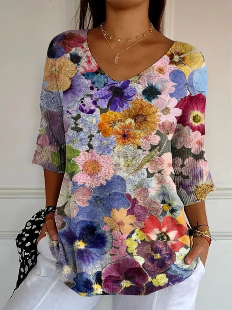 Léonie | Kunstvoll inspirierter Blumenstrick