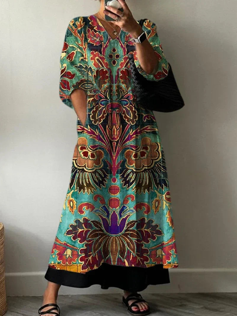 Elegantes Kleid mit Carolina-Muster