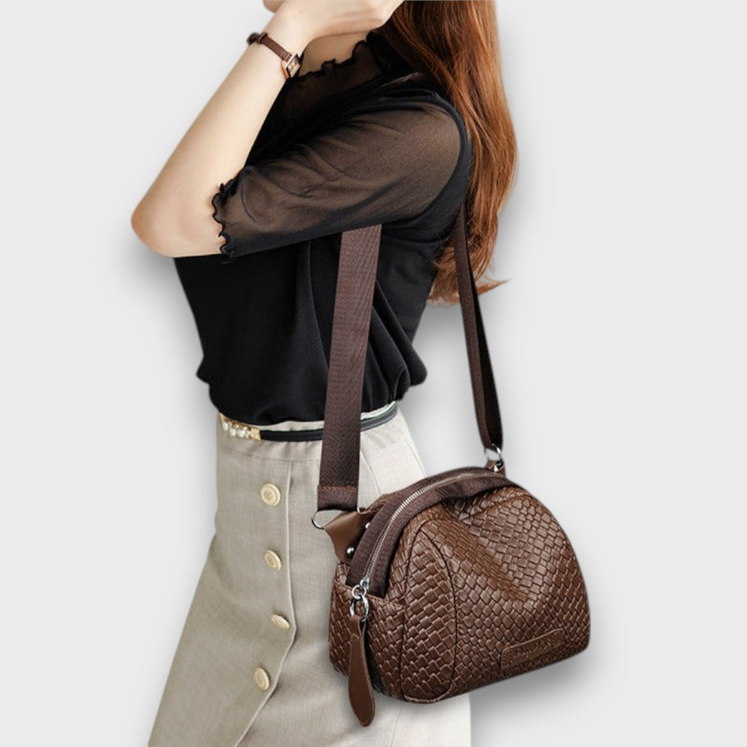 Bronelle™ | Sac bandoulière tressé coquille