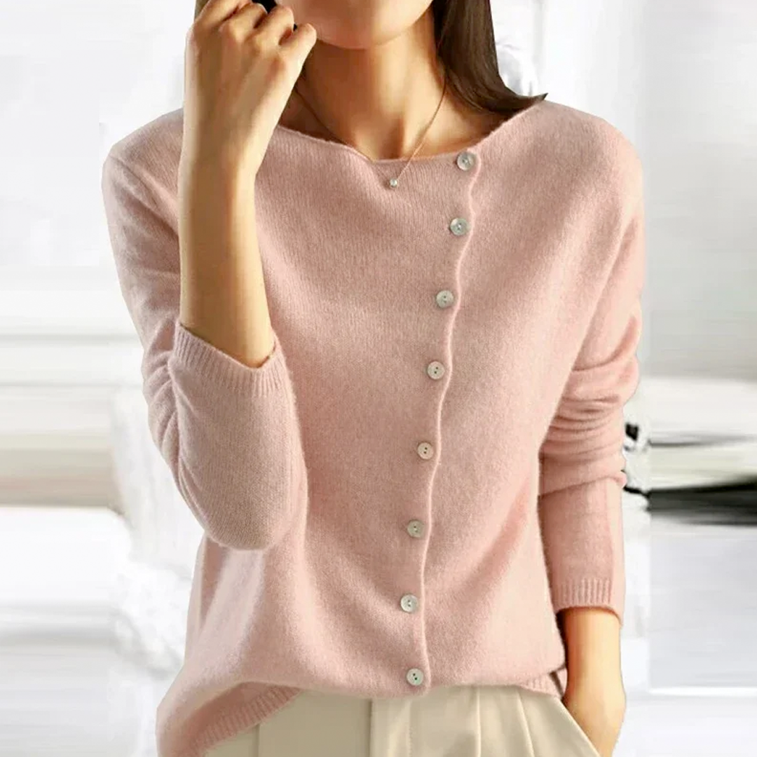 Gia™ | Eleganter Cardigan mit Knopfleiste vorne