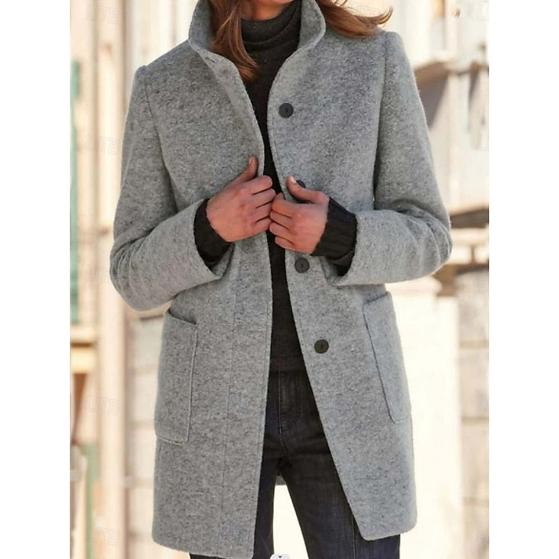 Josephine | Manteau long à col montant