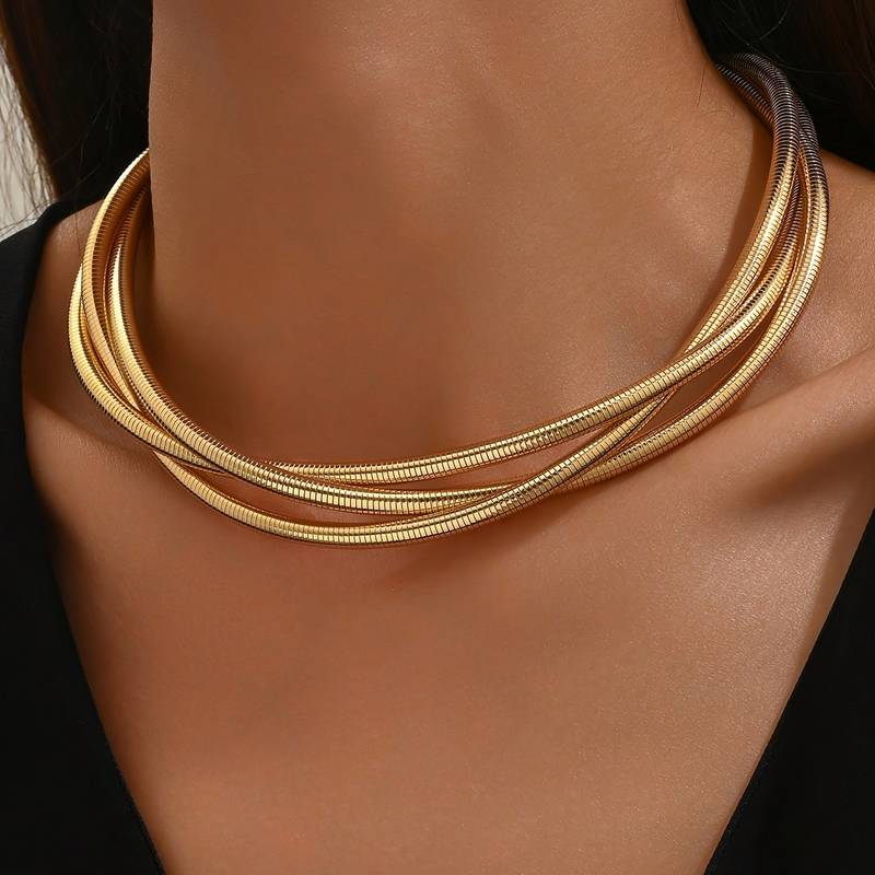 Kiara™ | Collier doré à couches vintage