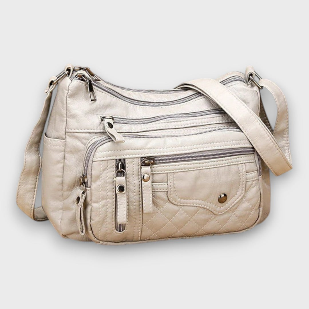 Bresaya™ | Sac bandoulière en cuir souple multi-poches