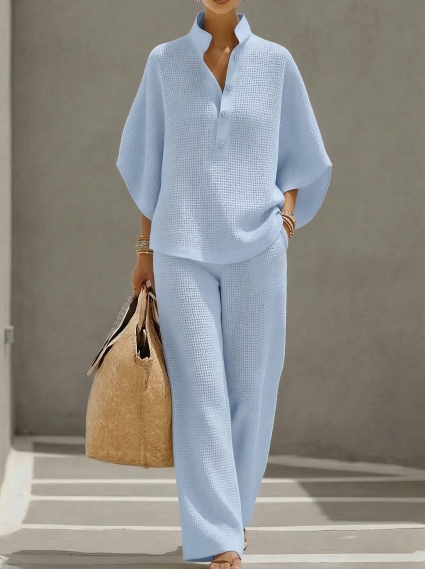 Elina™ | Ensemble 2 pièces maille gaufrée