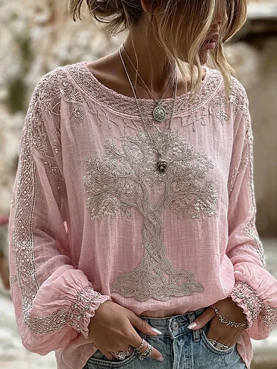 Arborée™ | Top vintage brodé