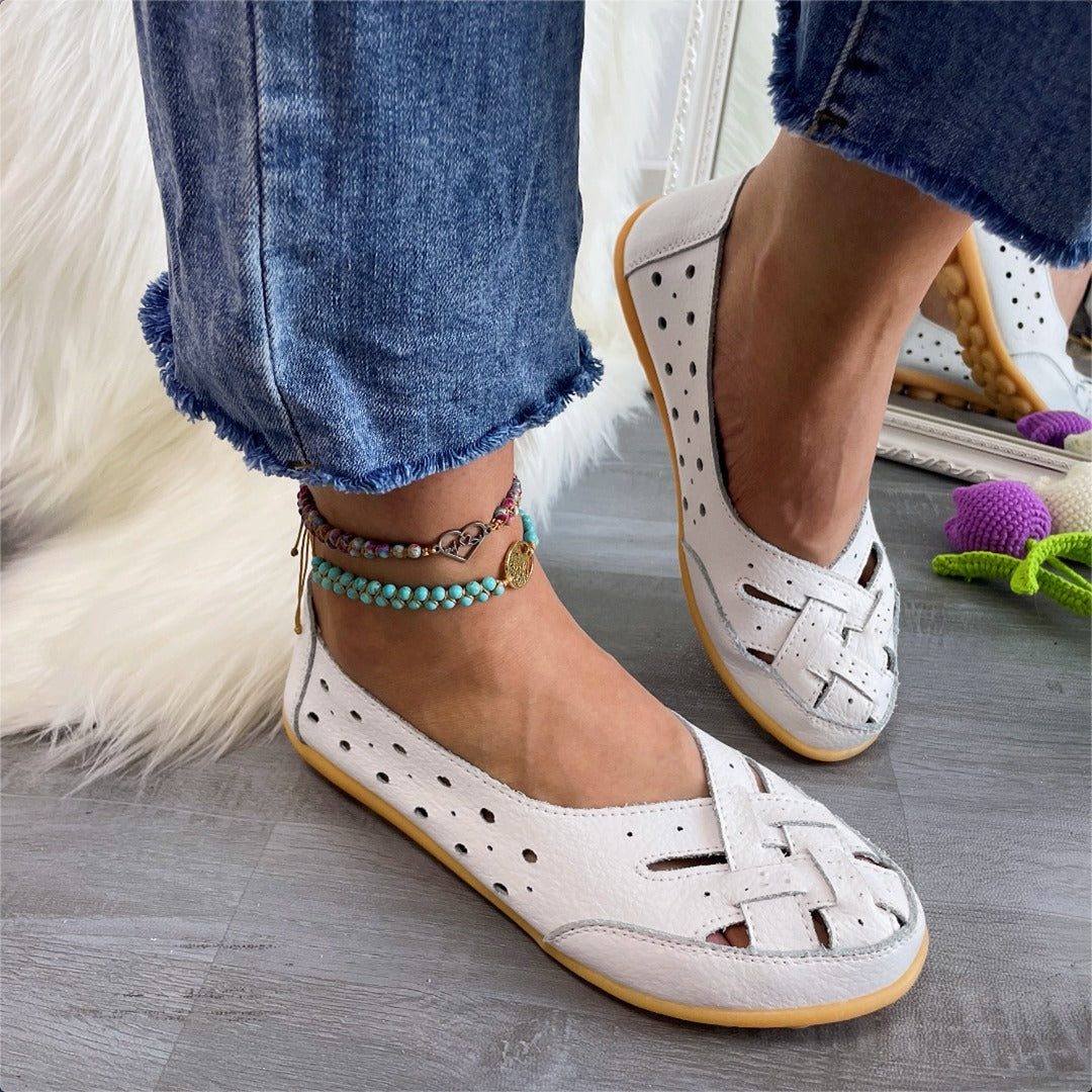Waltraud™ | Mocassins en cuir aéré
