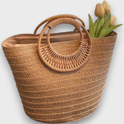 Kalinne™ | Sac en paille tissée