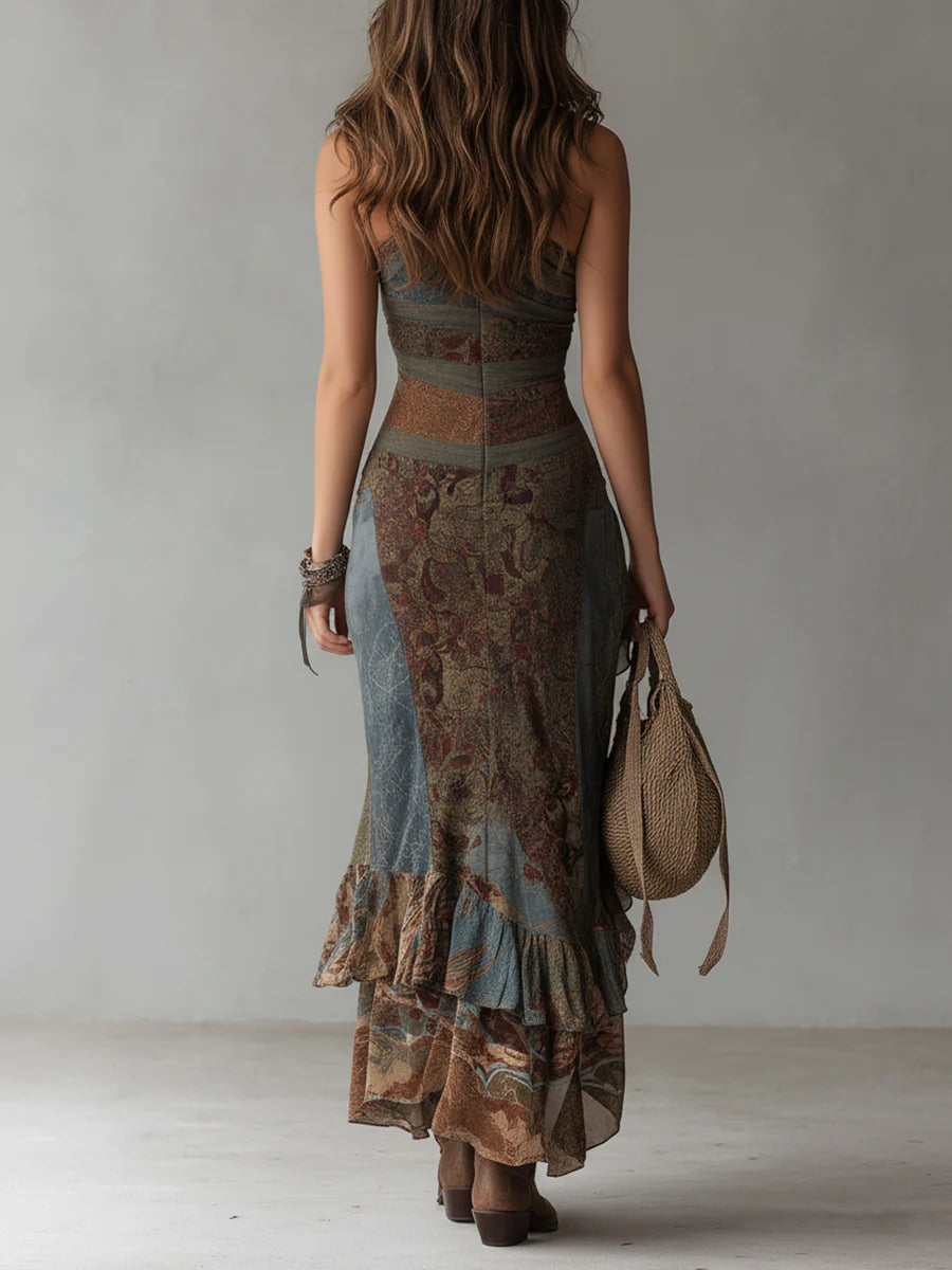 Ethnique™ | Robe longue asymétrique