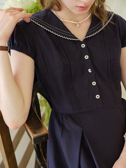 Harper™ | Robe en lin à col en V