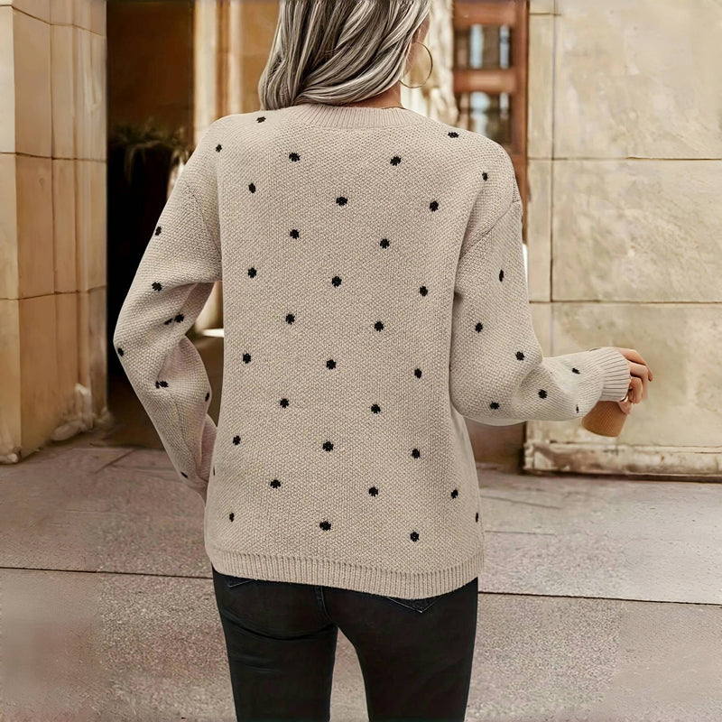 Lilah | Strickpullover mit Punkten
