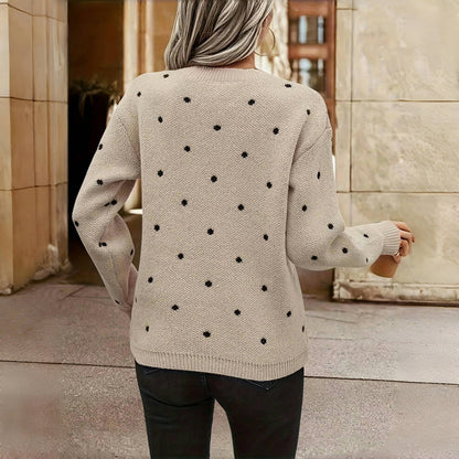 Lilah | Strickpullover mit Punkten