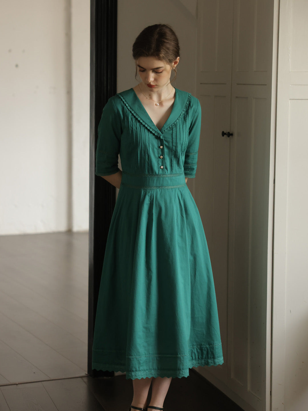 Juliette™ | Robe midi en coton