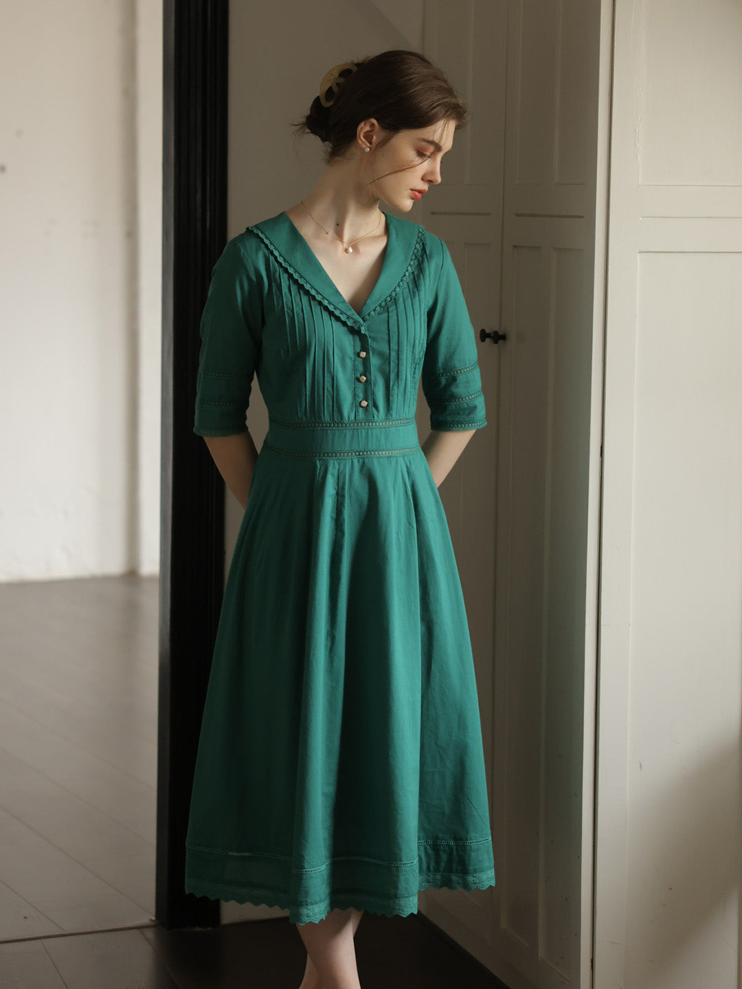 Juliette™ | Robe midi en coton