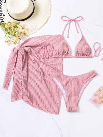 MALIBU™ | BIKINI 3 PIÈCES TRIANGLE + JUPE