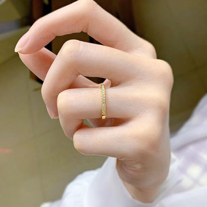 Wafae™ | Bague d’alliance empilable en argent 925
