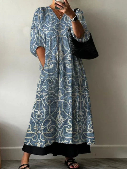 Robe élégante à motif floral Lia