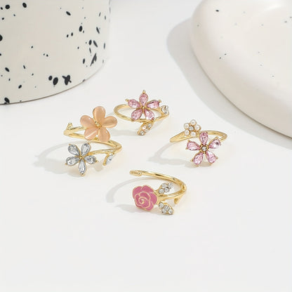 Hanneli™ | Ensemble de bagues en alliage à strass et perles