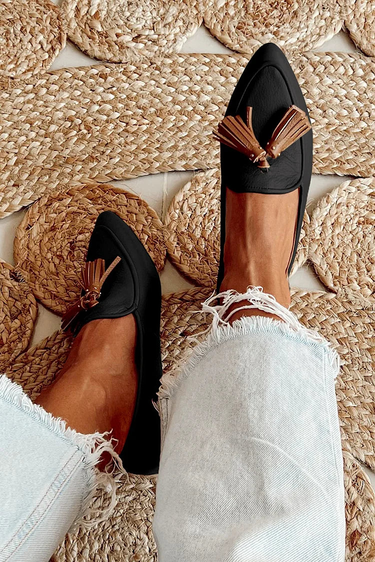 Liora™ | Mocassins à glands à bouts pointus